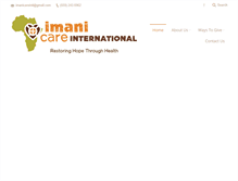 Tablet Screenshot of imanicare.org